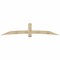 Ekena Millwork Bellingham Rough Sawn Timber Gable Bracket, Douglas Fir, 108"W x 22"H x 4"D x 6"F, 5/12 Pitch GBW108X22X0406BEL00RDF - alternate 1